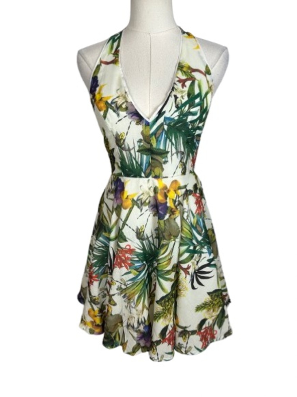 Lulu’s Floral A Line Halter Dress